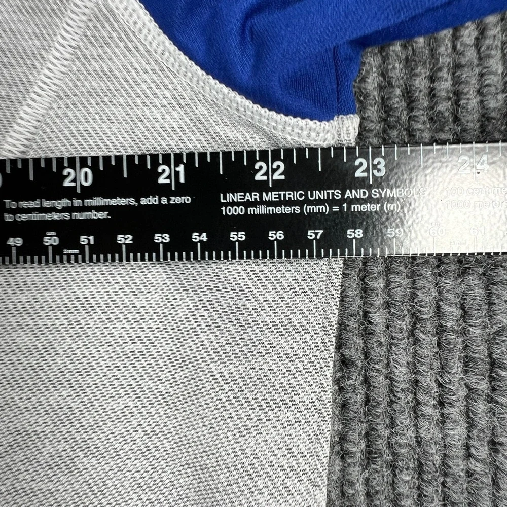 St. Louis Blues Pullover Shirt Mens Large Gray Long Sleeve 1/4 Zip Mock NHL